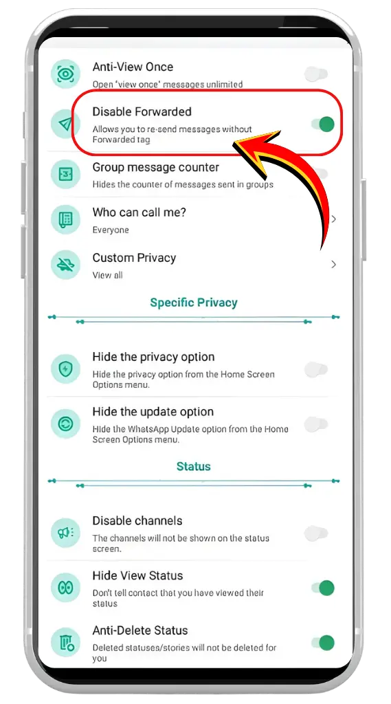 تعطيل إعادة التوجيه